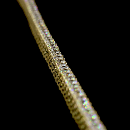 8.46 CTTW Round Lab Grown Diamond Tennis Necklace 18" (E Color and VS1 Clarity)