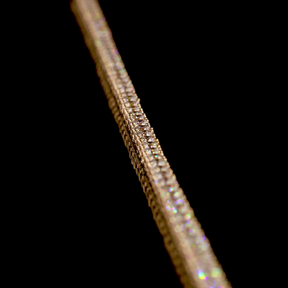 6.69 CTTW Round Lab Grown Diamond Tennis Necklace 16.5" (E Color and VS1 Clarity)