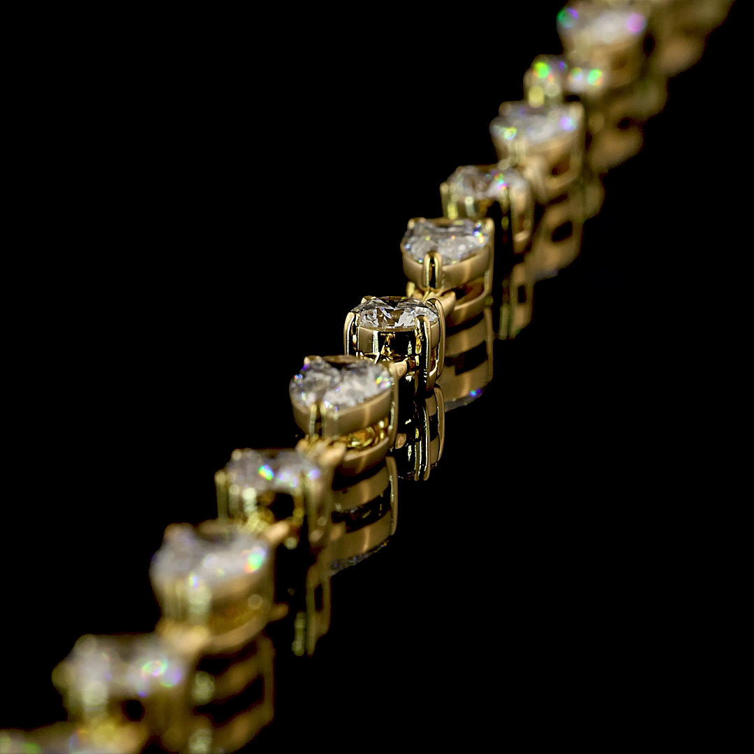 11.95 CTTW Pear Lab Grown Diamond Lariat Necklace 17" (D Color and VS1 Clarity)