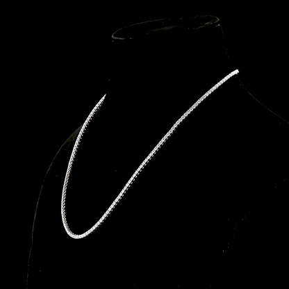 8.02 CTTW Round Lab Grown Diamond Tennis Necklace 18" (E Color and VS1 Clarity)