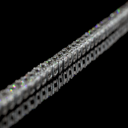 14.24 CTTW Round Lab Grown Diamond Tennis Necklace 18" (F/E Color and VS2/VS1 Clarity)