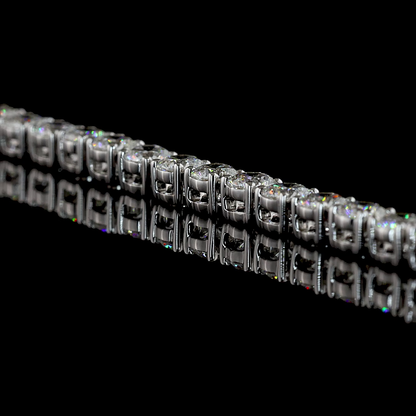 14.24 CTTW Round Lab Grown Diamond Tennis Necklace 18" (F/E Color and VS2/VS1 Clarity)