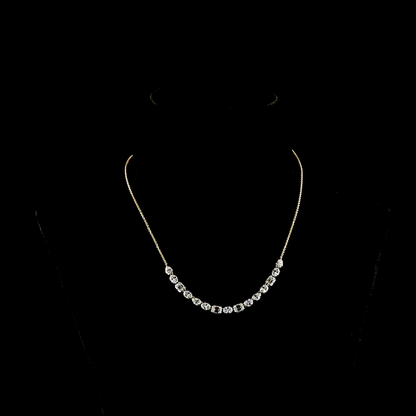 3.86 CTTW MIX Lab Grown Diamond Special Necklace 16.5" (E Color and VS1 Clarity)
