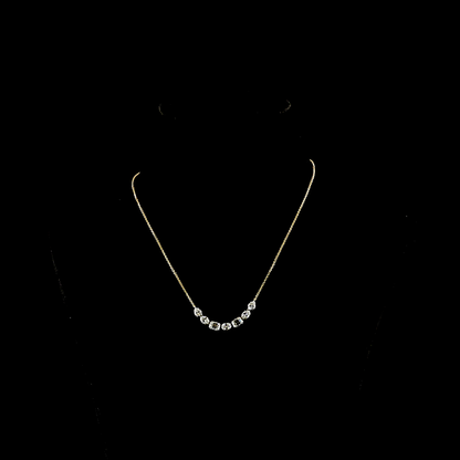 1.87 CTTW MIX Lab Grown Diamond Tennis Necklace 16" (E Color and VS1 Clarity)