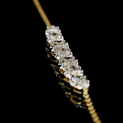 1.87 CTTW MIX Lab Grown Diamond Tennis Necklace 16" (E Color and VS1 Clarity)