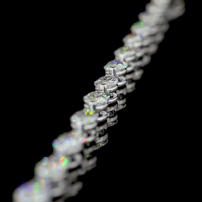 9.81 CTTW Marquise Lab Grown Diamond Station Necklace 16.5" (E Color and VS1 Clarity)