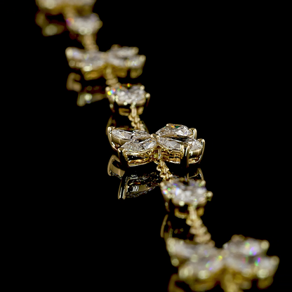 5.10 CTTW MIX Lab Grown Diamond Station Necklace 16.5" (F Color and VS1 Clarity)
