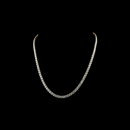 20.53 CTTW Round Lab Grown Diamond Tennis Necklace 16.5" (E/F Color and VS1/VS Clarity)