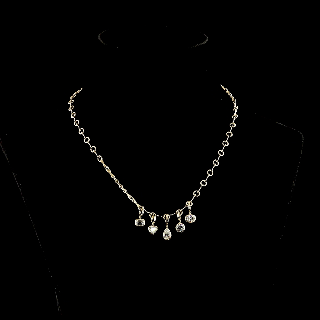 2.63 CTTW MIX Lab Grown Diamond Special Necklace 16.5" (F Color and VS1 Clarity)