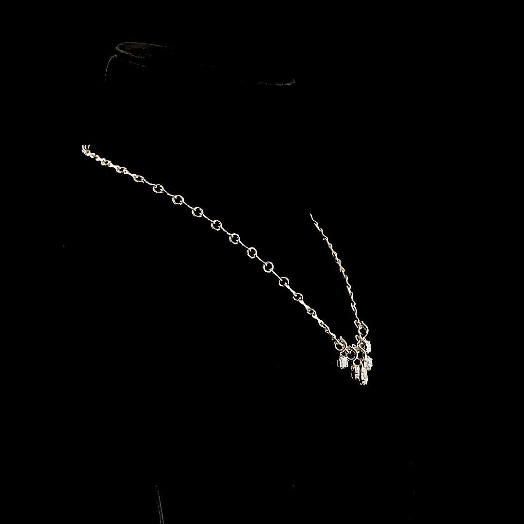 2.63 CTTW MIX Lab Grown Diamond Special Necklace 16.5" (F Color and VS1 Clarity)
