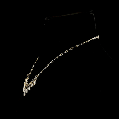 4.68 CTTW MIX Lab Grown Diamond Station Necklace 16.5" (D Color and VS1 Clarity)