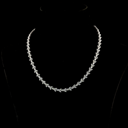 11.97 CTTW Pear Lab Grown Diamond Special Necklace 16" (E Color and VS1 Clarity)