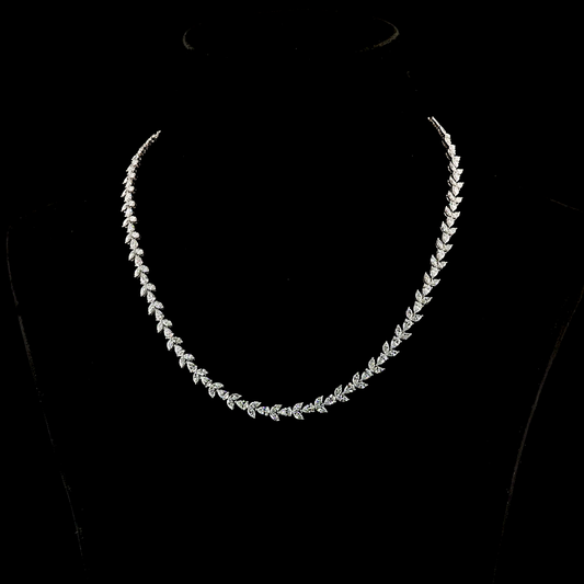 11.97 CTTW Pear Lab Grown Diamond Special Necklace 16" (E Color and VS1 Clarity)