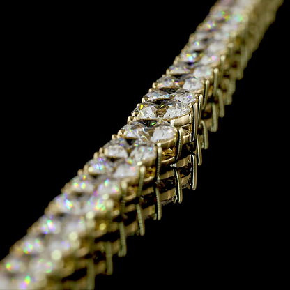 12.15 CTTW Round Lab Grown Diamond Riviera Necklace 16" (F Color and VS1 Clarity)