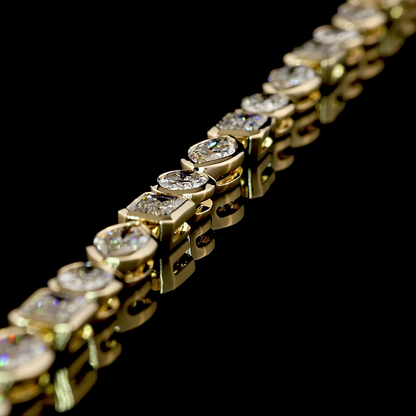 18.04 CTTW MIX Lab Grown Diamond Tennis Necklace 16.5" (E Color and VS1 Clarity)