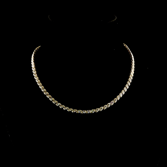 9.00 CTTW Marquise Lab Grown Diamond Tennis Necklace 16" (E Color and VS1 Clarity)