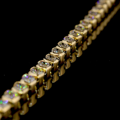 8.93 CTTW Marquise Lab Grown Diamond Tennis Necklace 16" (E Color and VS1 Clarity)