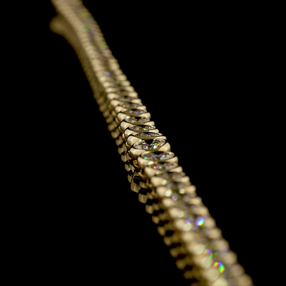 5.29 CTTW Round Lab Grown Diamond Riviera Necklace 16" (E Color and VS1 Clarity)