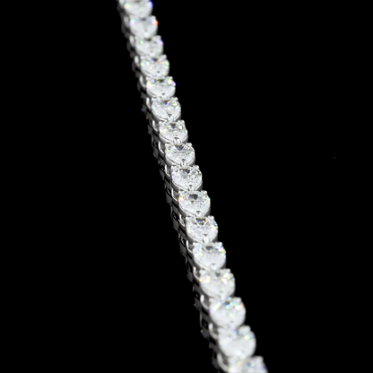 4.20 CTTW Pear Lab Grown Diamond Tennis Bracelet 7" (E Color and VS Clarity)