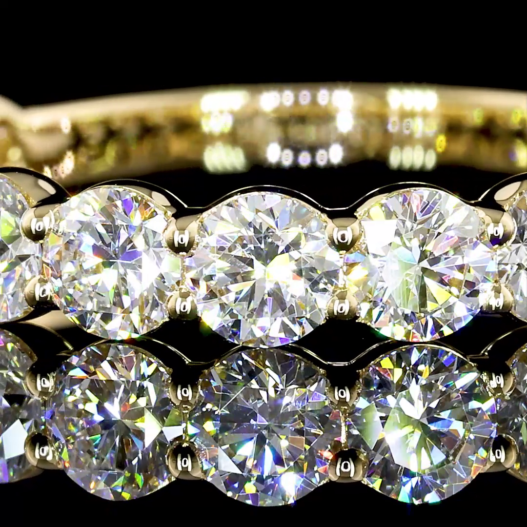 1.97 CTTW Round Lab Diamond 3/4 Eternity Band (E Color and VS Clarity)