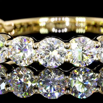 1.97 CTTW Round Lab Diamond 3/4 Eternity Band (E Color and VS Clarity)