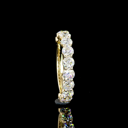 1.97 CTTW Round Lab Diamond 3/4 Eternity Band (E Color and VS Clarity)