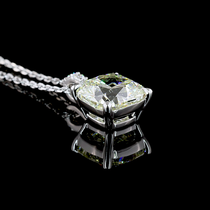2.96 CTTW Cushion Modified Lab Grown Diamond Cushion Modified Necklace Pendant (J Color and VS1 Clarity)
