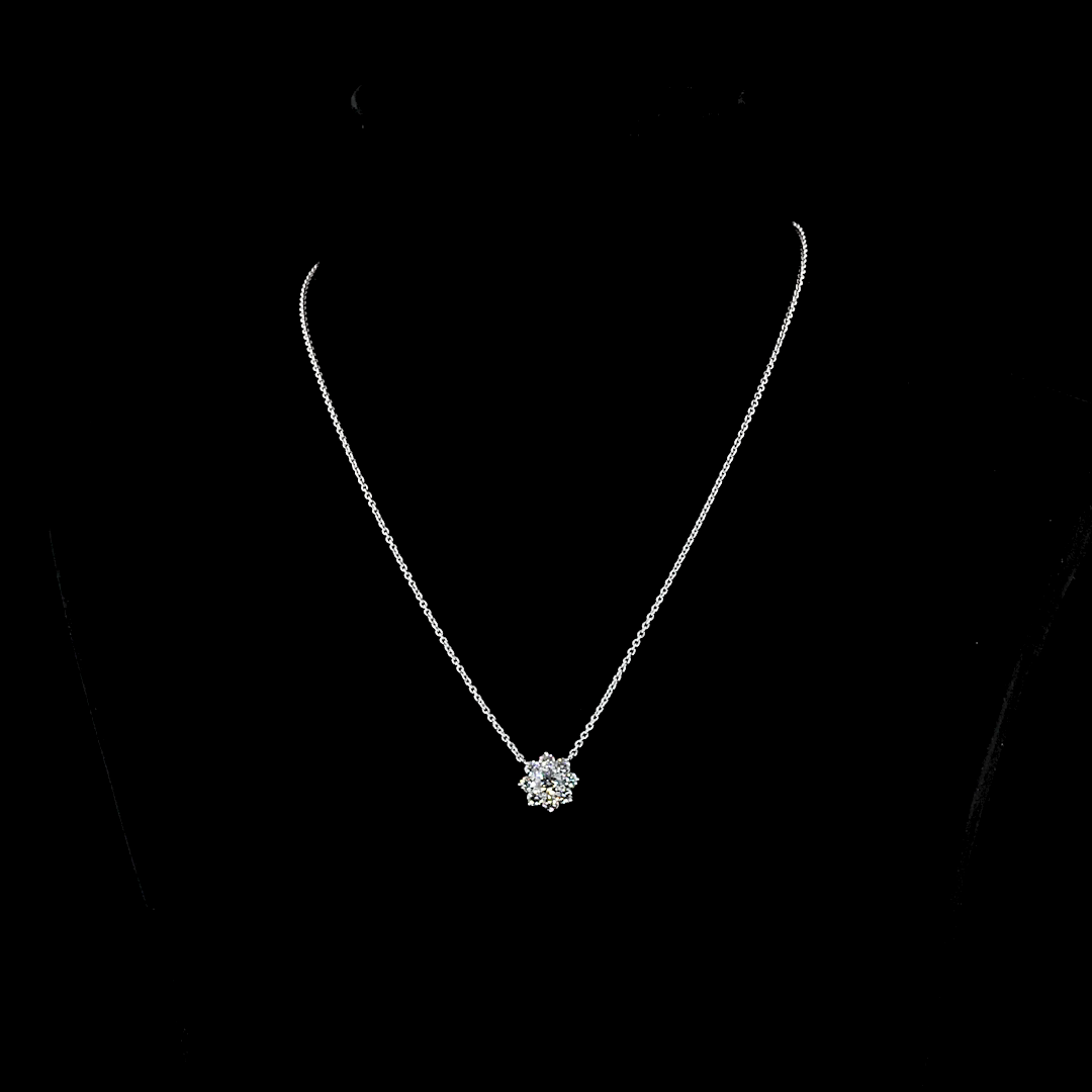 1.16 CTTW Round Lab Diamond Round Necklace Pendant (E Color and VS1 Clarity)