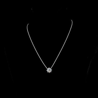 1.16 CTTW Round Lab Diamond Round Necklace Pendant (E Color and VS1 Clarity)