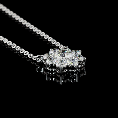 1.16 CTTW Round Lab Diamond Round Necklace Pendant (E Color and VS1 Clarity)