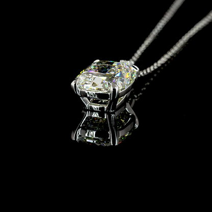 3.19 CTTW Cushion Brilliant Lab Grown Diamond Cushion Brilliant Necklace Pendant (I Color and VS2 Clarity)