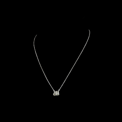 1.68 CTTW MIX Lab Diamond MIX Necklace Pendant 18" 14k White Gold I Color and VS1 Clarity jewelry-spot-usa