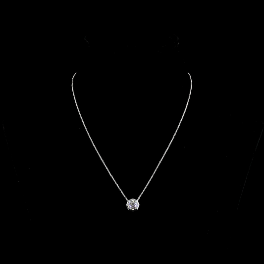 2.23 CT Octagon Lab Grown Diamond Solitaire Necklace Pendant 18" (F Color and VS1 Clarity)