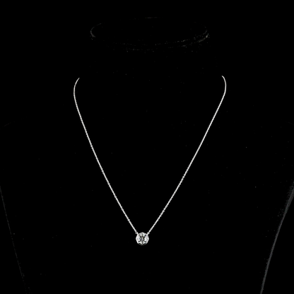 1.02 CT Octagon Nova Lab Diamond Solitaire Necklace Pendant 18" 14k White Gold (F/G/E Color and VS2/VVS2/VS1 Clarity)