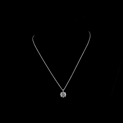3.01 CT Round Lab Grown Diamond Solitaire Necklace Pendant (VS2 Clarity)