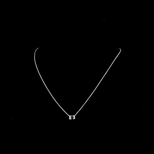 1.02 CT Emerald Lab Diamond Solitaire Necklace Pendant 18" (D Color and VVS1 Clarity)