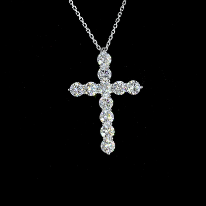 2.09 CTTW Round Lab Diamond Symbol Necklace Pendant 18" 14k White Gold E Color and VS1 Clarity jewelry-spot-usa