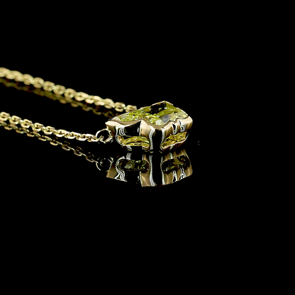 1.18 CT Butterfly Lab Diamond Symbol Necklace Pendant 18" 14k Yellow Gold Fancy Intense Yellow Color and VS2 Clarity jewelry-spot-usa