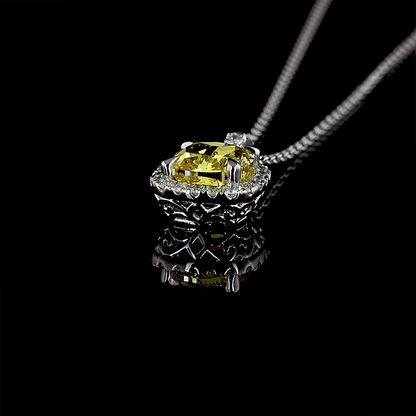 1.80 CTTW MIX Lab Diamond MIX Necklace Pendant 18" 14k White Gold E Color and VS1 Clarity jewelry-spot-usa