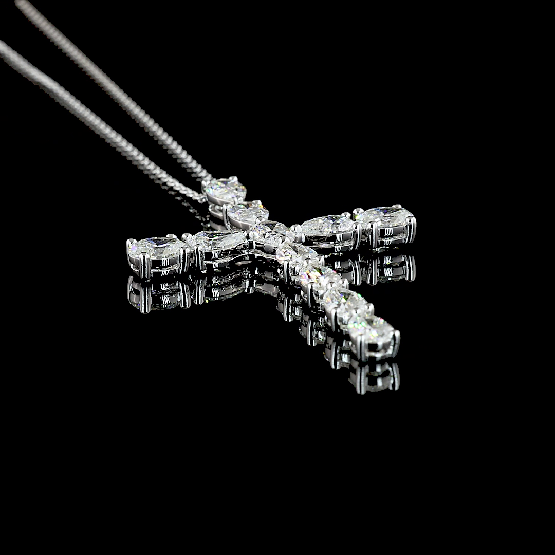 4.18 CTTW MIX Lab Diamond Symbol Necklace Pendant