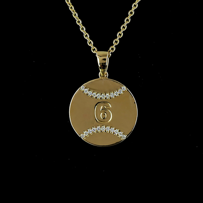 0.17 CTTW Round Lab Diamond Round Necklace Pendant 18" 14k Yellow Gold