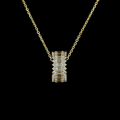 1.25 CTTW Round Lab Grown Diamond Round Necklace Pendant (E Color and VS1 Clarity)