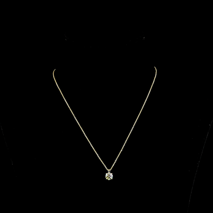 1.00 CT Round Lab Diamond Round Necklace Pendant
