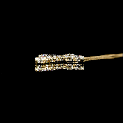 3.03 CTTW Round Lab Diamond Cross Necklace Pendant (F/E Color and VS2/VS Clarity)