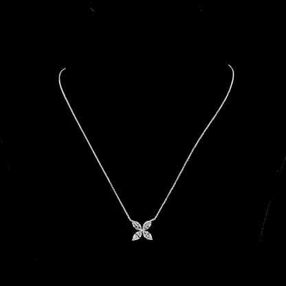 2.04 CTTW Marquise Lab Grown Diamond Marquise Necklace Pendant 18" (F Color and VS1 Clarity)
