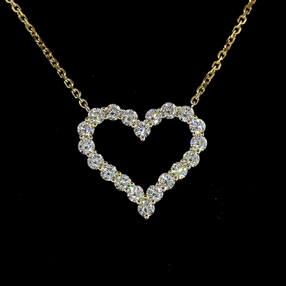 0.92 CTTW Round Lab Diamond Round Necklace Pendant (E Color and VS Clarity)