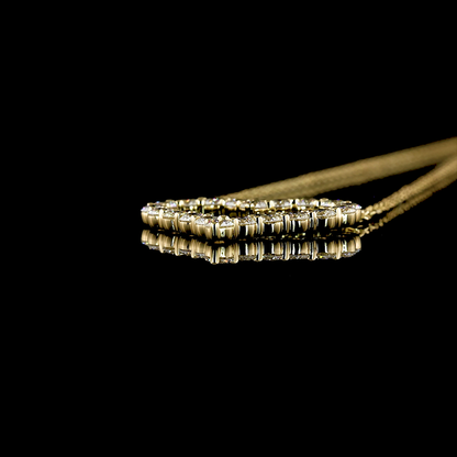 0.92 CTTW Round Lab Diamond Round Necklace Pendant (E Color and VS Clarity)