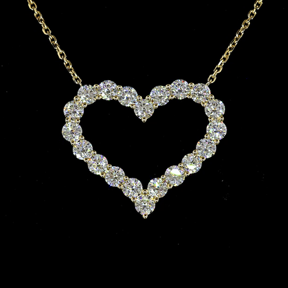 1.94 CTTW Round Lab Diamond Symbol Necklace Pendant (F Color and VS1 Clarity)