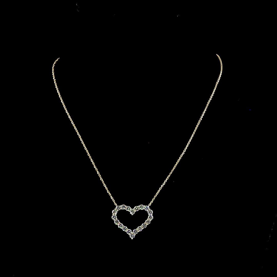 1.94 CTTW Round Lab Diamond Symbol Necklace Pendant (F Color and VS1 Clarity)