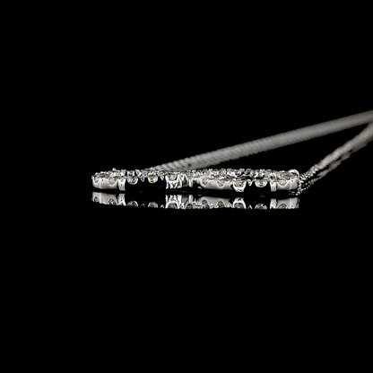 0.46 CTTW Round Lab Grown Diamond Round Necklace Pendant 18" (E Color and VS Clarity)